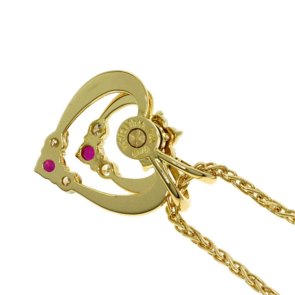 WALTHAM Necklace 18K Yellow Gold gold Ruby diamond