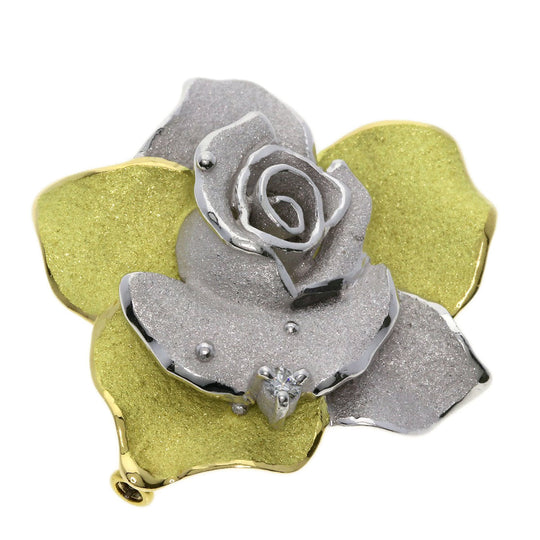 SHUN TAMURA Brooch K18WG gold diamond