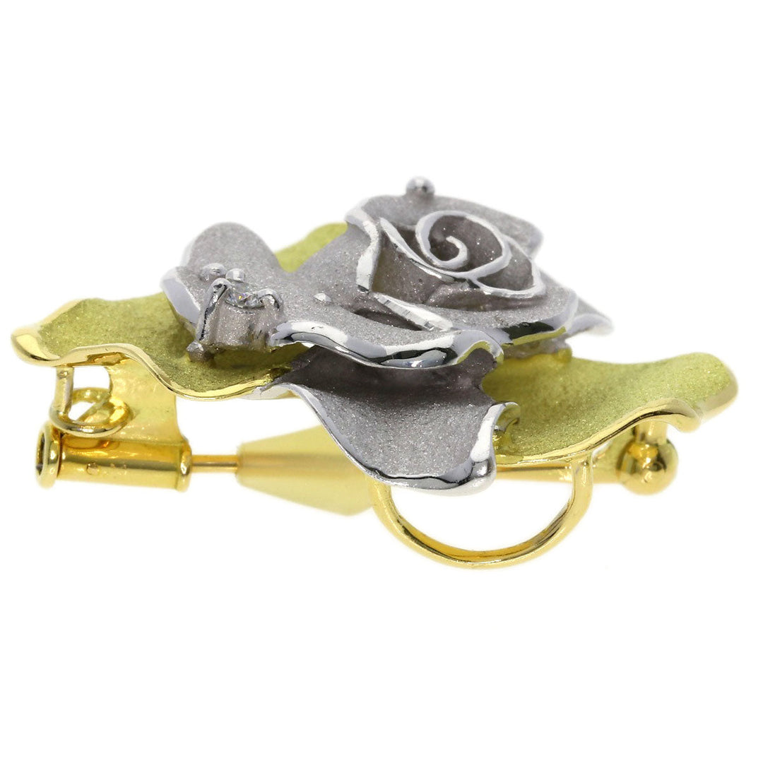 SHUN TAMURA Brooch K18WG gold diamond