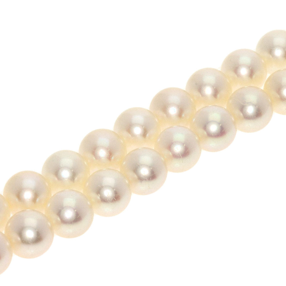 MIKIMOTO Necklace K14WG white Pearl Women Used Authentic