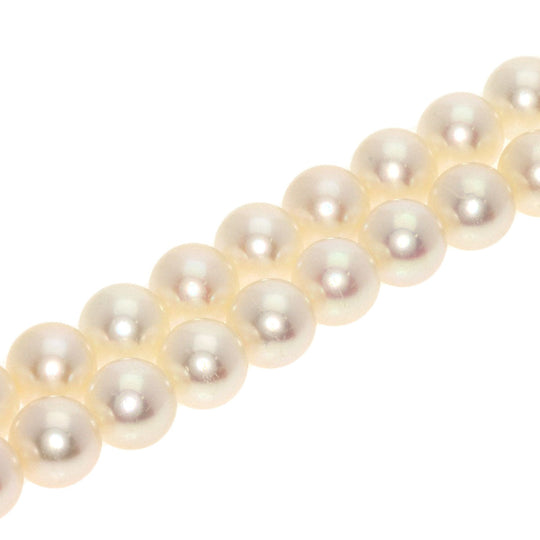 MIKIMOTO Necklace K14WG white Pearl Women Used Authentic