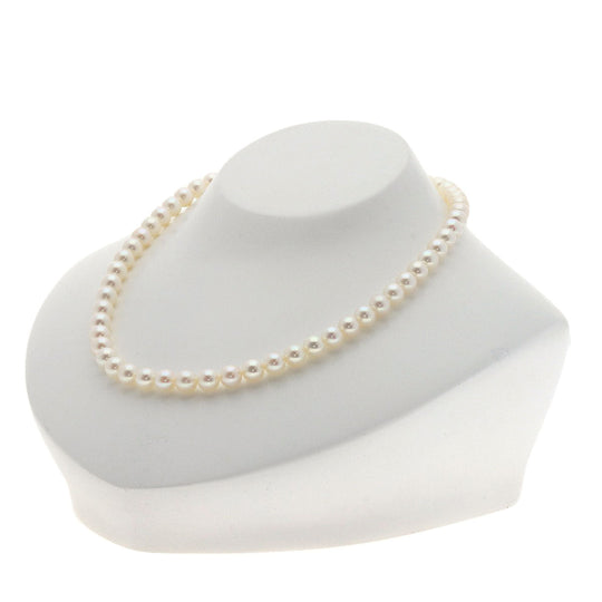 MIKIMOTO Necklace K14WG white Pearl Women Used Authentic