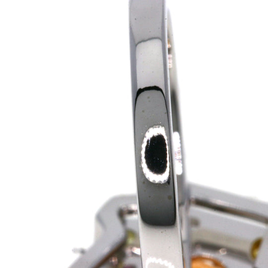 TASAKI Ring K18WG Silver Garnet diamond