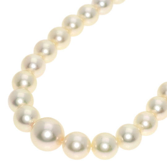 MIKIMOTO Necklace SV white Pearl Women Used Authentic