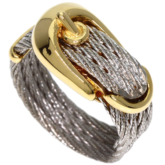 FRED Ring K18YG , Stainless Steel gold Force 10 Women Used Authentic