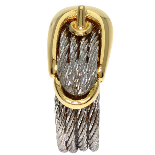 FRED Ring K18YG , Stainless Steel gold Force 10 Women Used Authentic