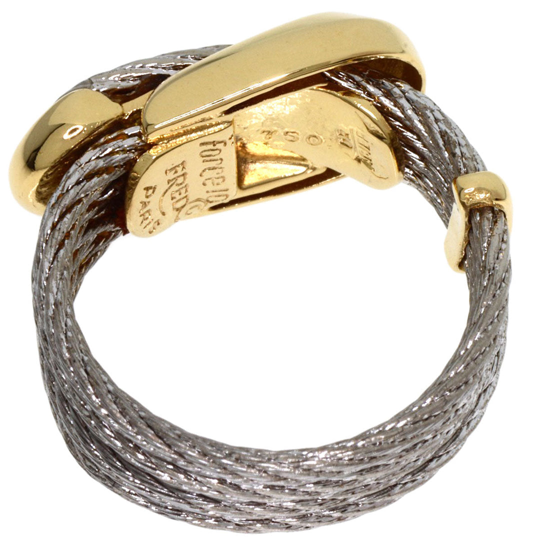 FRED Ring K18YG , Stainless Steel gold Force 10 Women Used Authentic