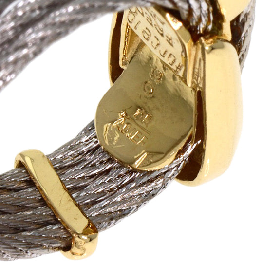 FRED Ring K18YG , Stainless Steel gold Force 10 Women Used Authentic
