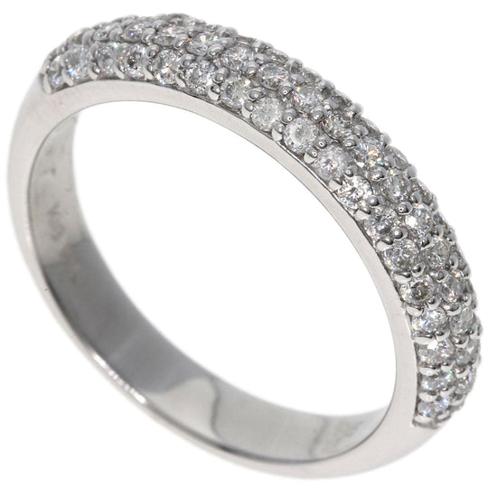 Ponte Vecchio Ring K18WG Silver Pave diamond
