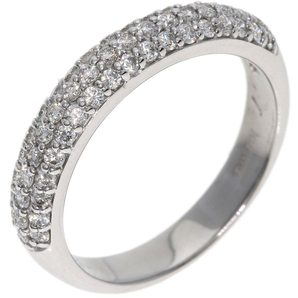 Ponte Vecchio Ring K18WG Silver Pave diamond
