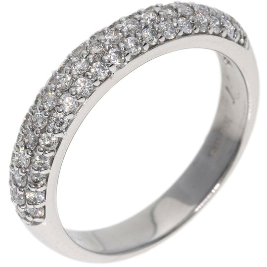 Ponte Vecchio Ring K18WG Silver Pave diamond