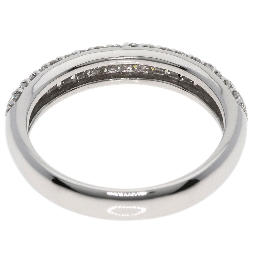 Ponte Vecchio Ring K18WG Silver Pave diamond