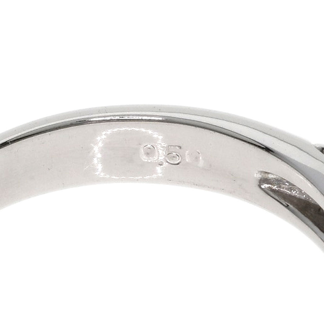 Ponte Vecchio Ring K18WG Silver Pave diamond