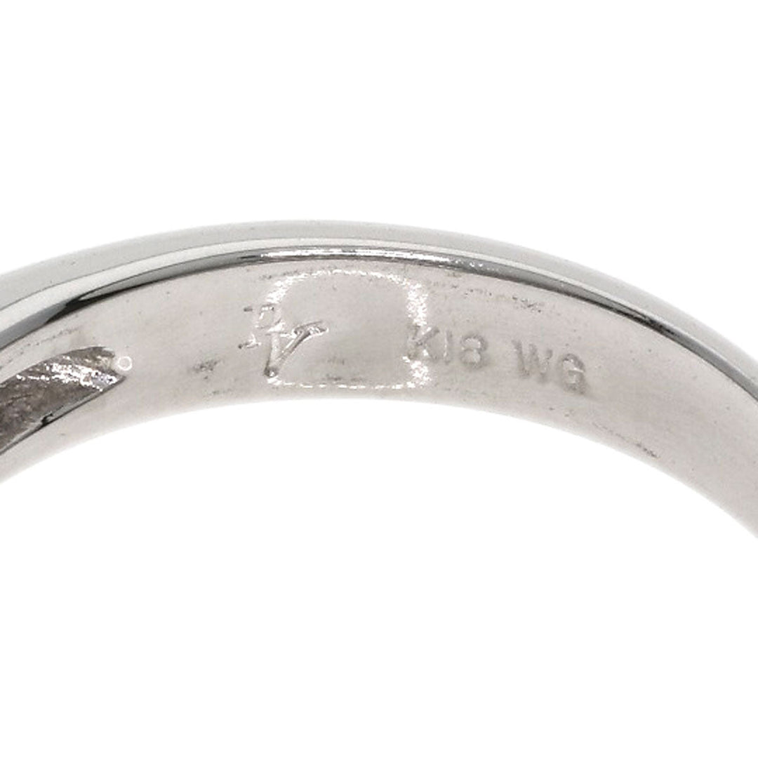 Ponte Vecchio Ring K18WG Silver Pave diamond