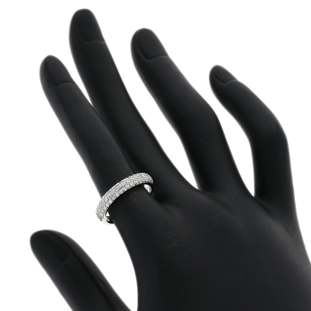 Ponte Vecchio Ring K18WG Silver Pave diamond