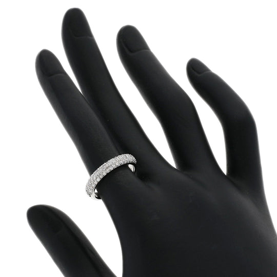 Ponte Vecchio Ring K18WG Silver Pave diamond