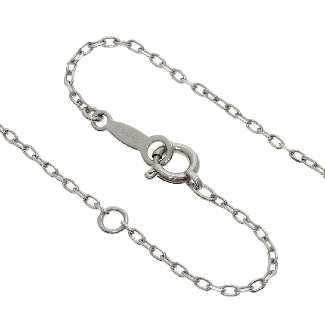 MIKIMOTO Necklace K18WG Silver Pearl Heart Motif