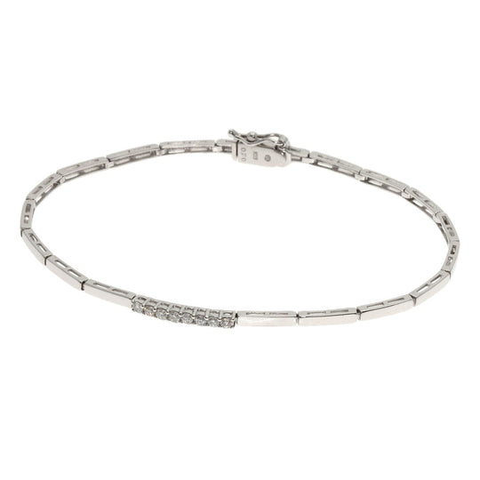 VANDOME bracelet K18WG Silver diamond Women Used Authentic