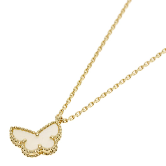 Van Cleef & Arpels Necklace 18K Yellow Gold gold Sweet Alhambra Papillon Shell Women Used Authentic