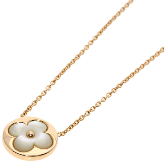 LOUIS VUITTON Necklace 18K Pink Gold gold Monogram Saint Nacr Women Used Authentic