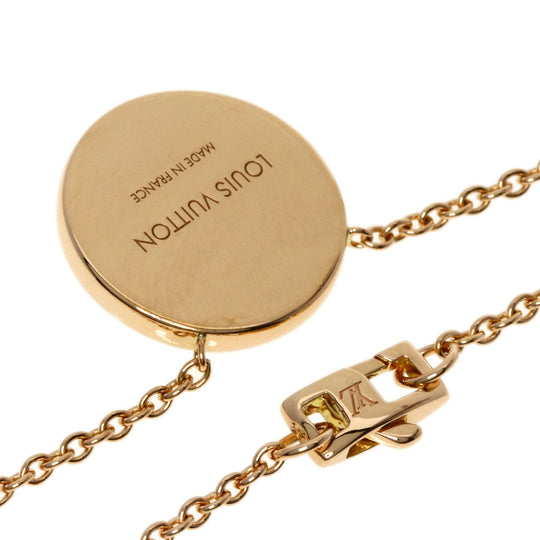LOUIS VUITTON Necklace 18K Pink Gold gold Monogram Saint Nacr Women Used Authentic
