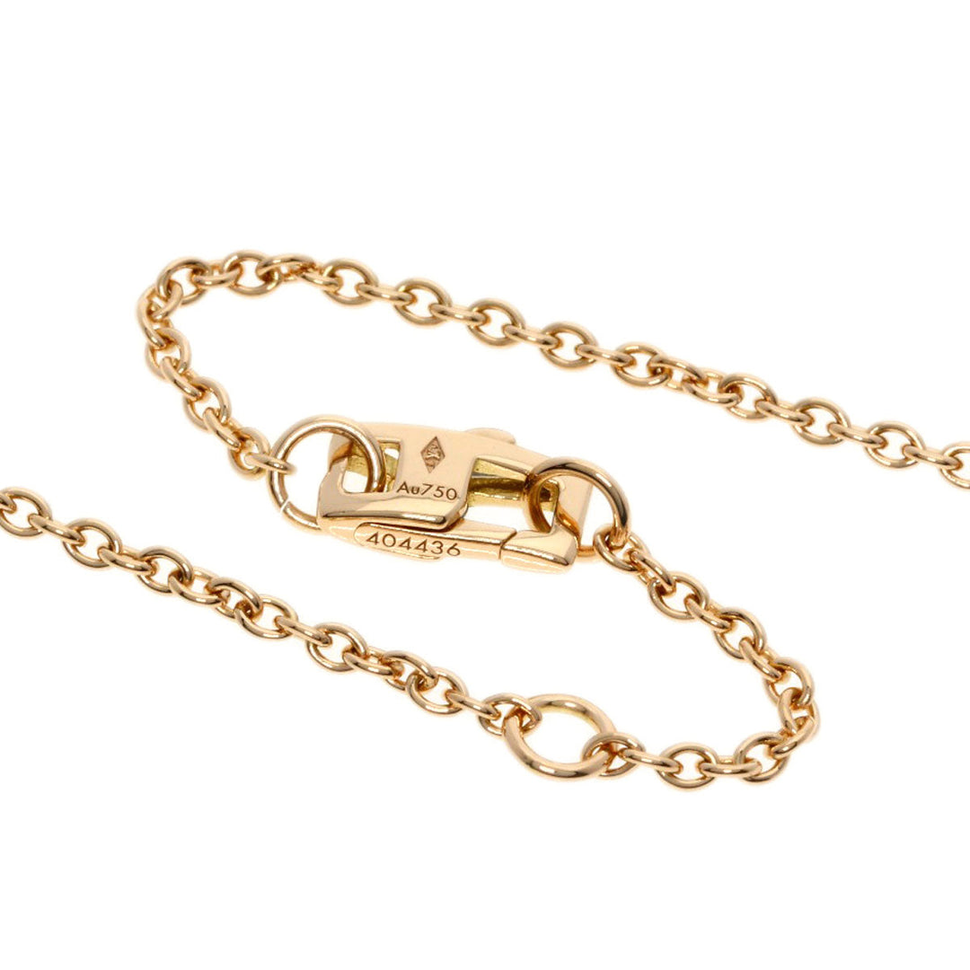 LOUIS VUITTON Necklace 18K Pink Gold gold Monogram Saint Nacr Women Used Authentic