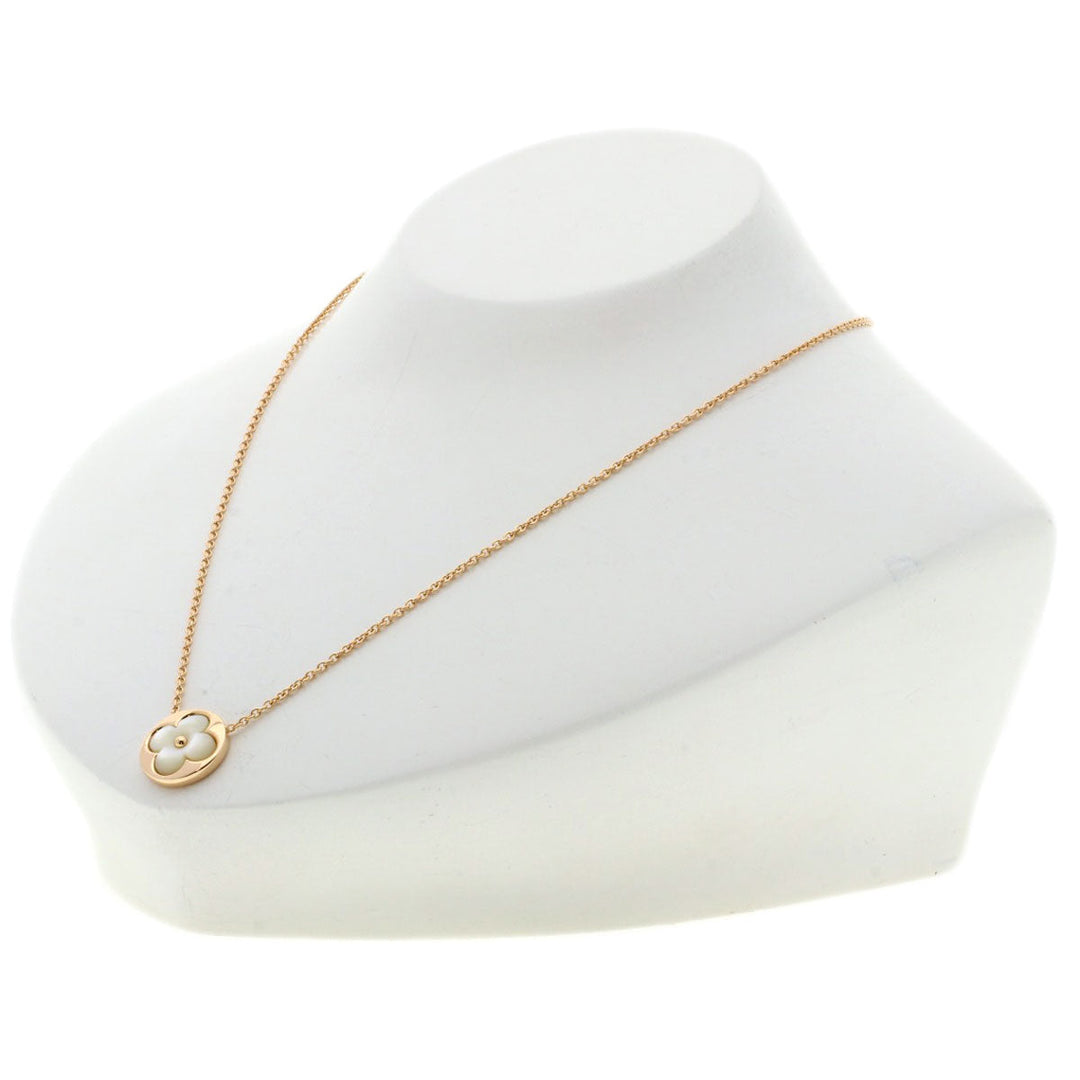 LOUIS VUITTON Necklace 18K Pink Gold gold Monogram Saint Nacr Women Used Authentic