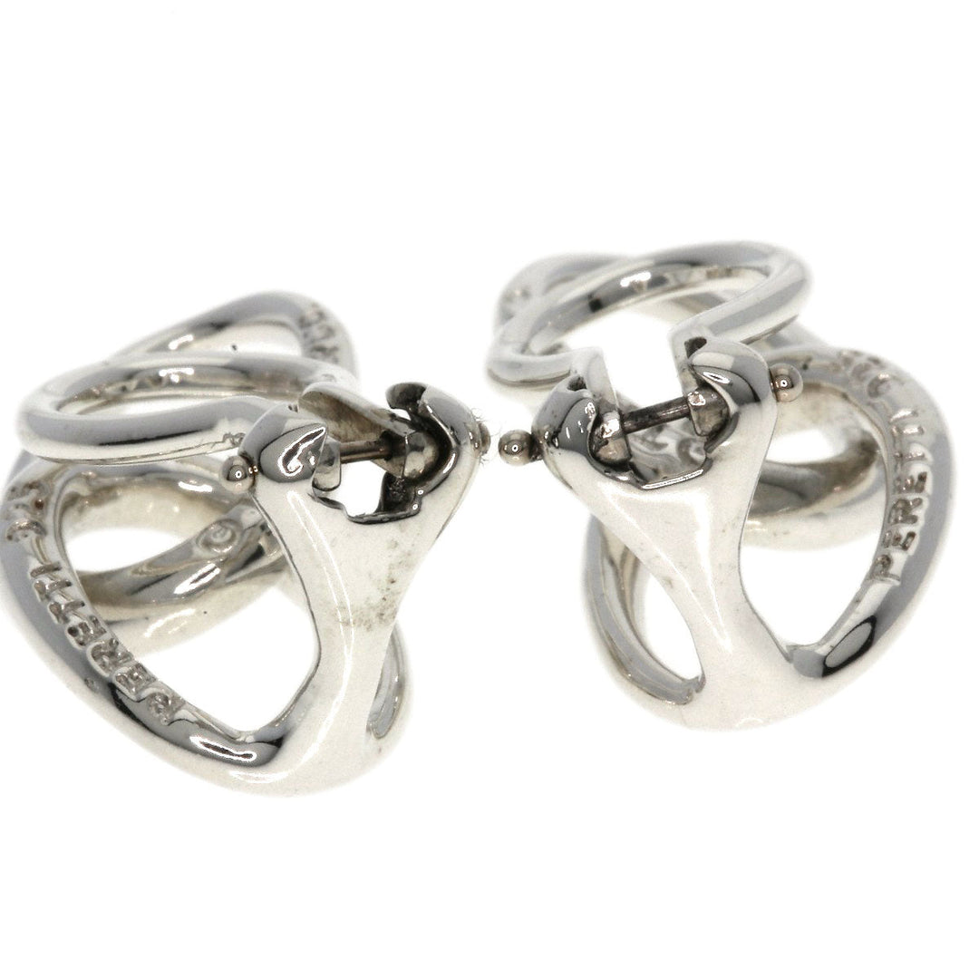 TIFFANY&Co. Earring SV Silver Double loop Women Used Authentic