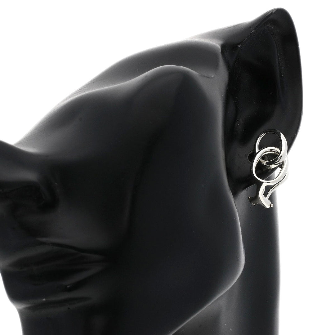 TIFFANY&Co. Earring SV Silver Double loop Women Used Authentic