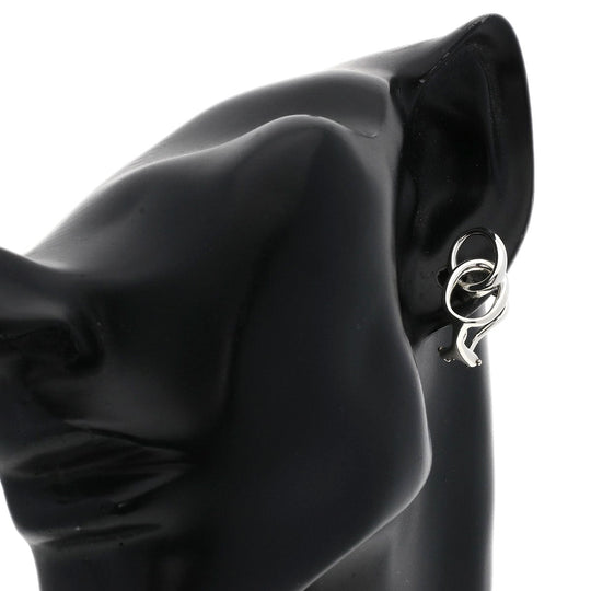 TIFFANY&Co. Earring SV Silver Double loop Women Used Authentic
