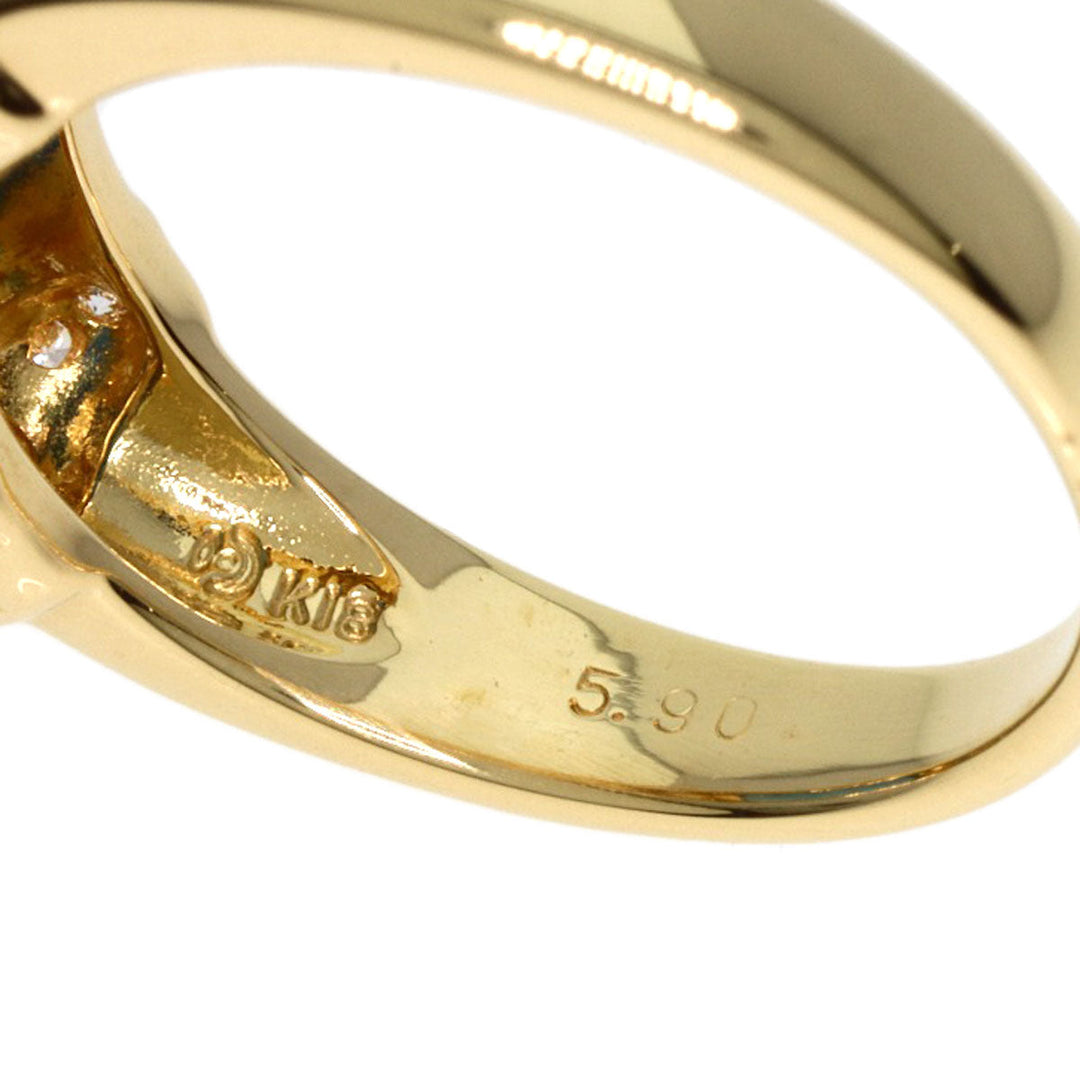 TASAKI Ring 18K Yellow Gold gold Blue Topaz diamond