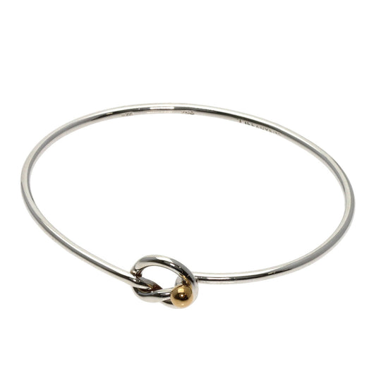 TIFFANY&Co. bracelet SV , K18YG Silver Love knot Women Used Authentic