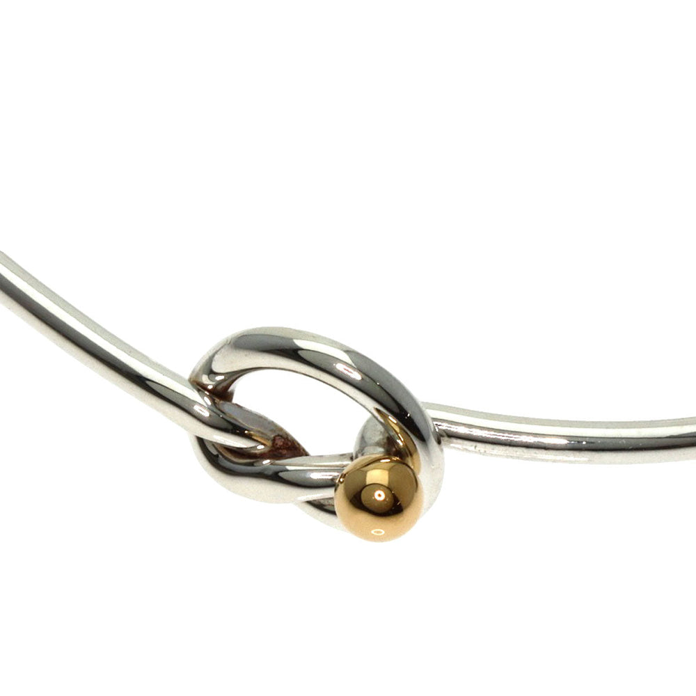 TIFFANY&Co. bracelet SV , K18YG Silver Love knot Women Used Authentic