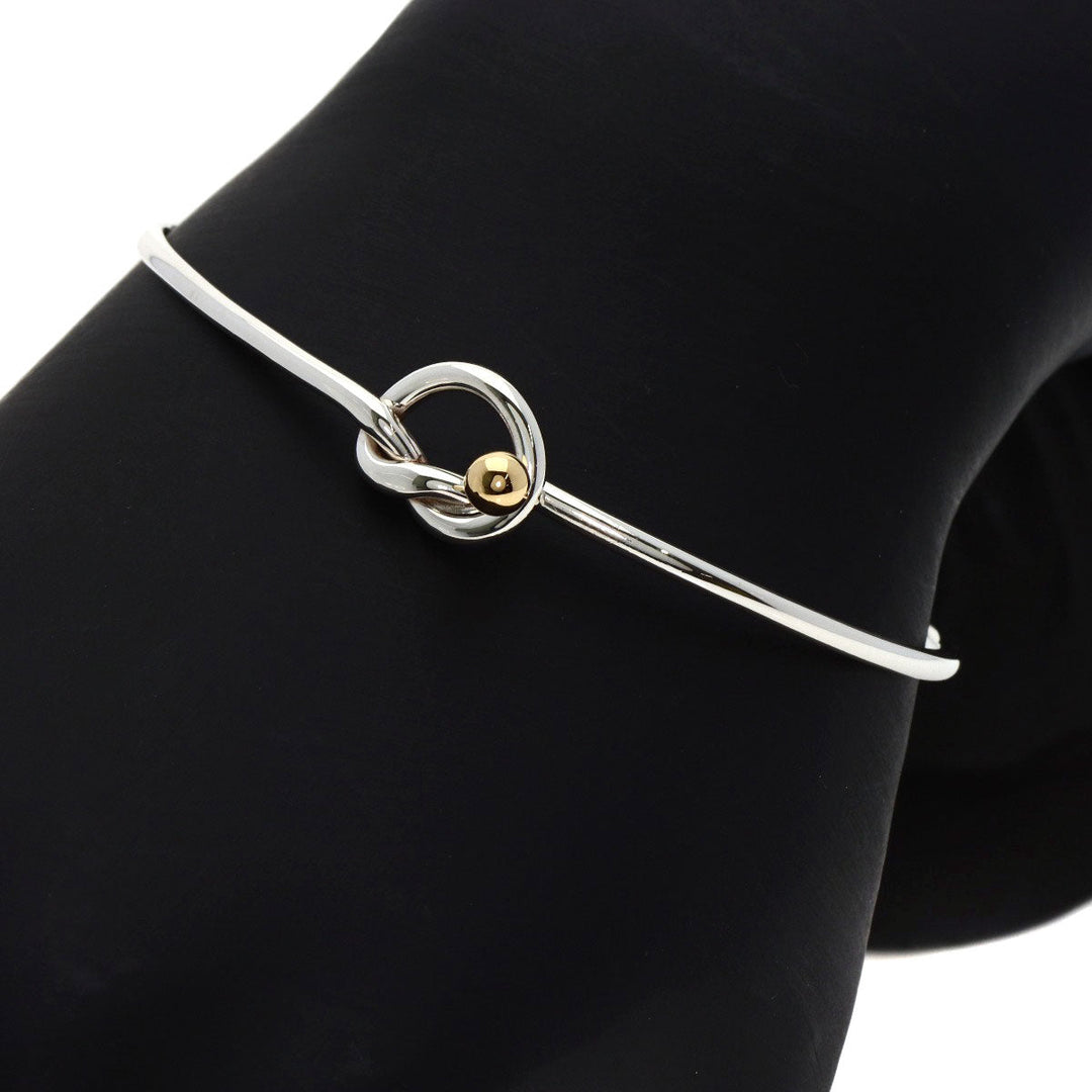 TIFFANY&Co. bracelet SV , K18YG Silver Love knot Women Used Authentic