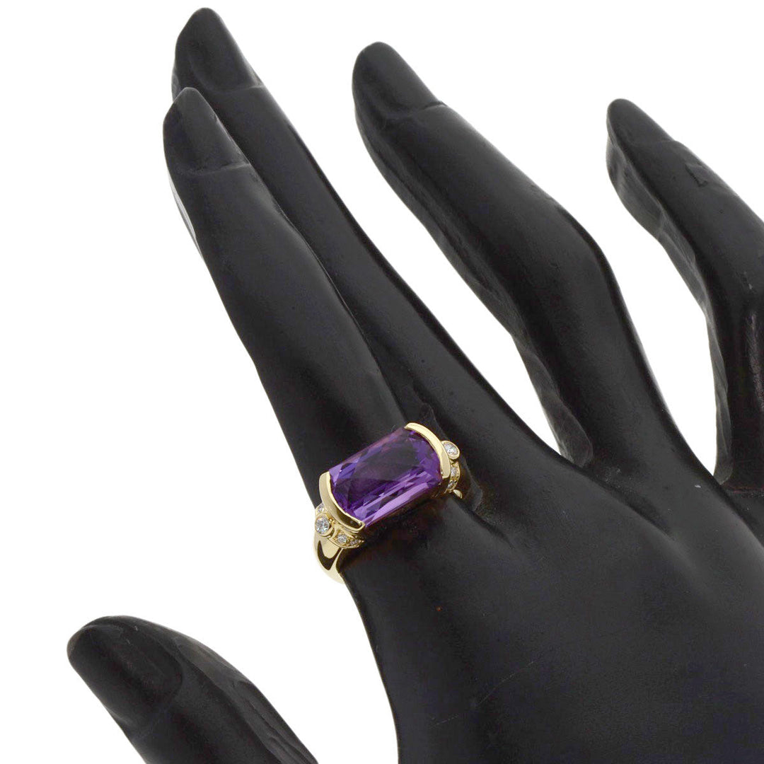 TASAKI Ring 18K Yellow Gold gold Amethyst diamond