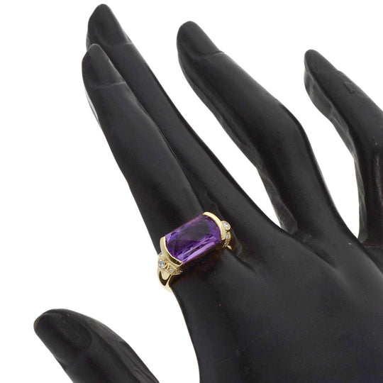 TASAKI Ring 18K Yellow Gold gold Amethyst diamond