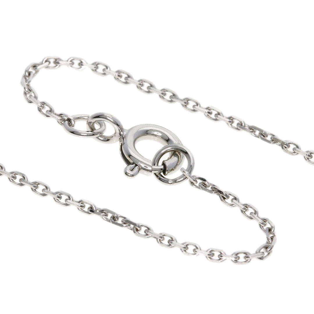 LOUIS VUITTON Necklace K18WG Silver Star Blossom BB Diamond Women Used Authentic
