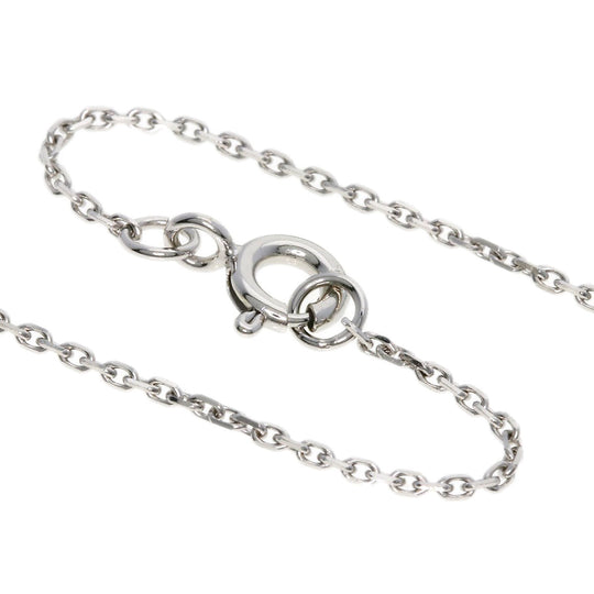 LOUIS VUITTON Necklace K18WG Silver Star Blossom BB Diamond Women Used Authentic