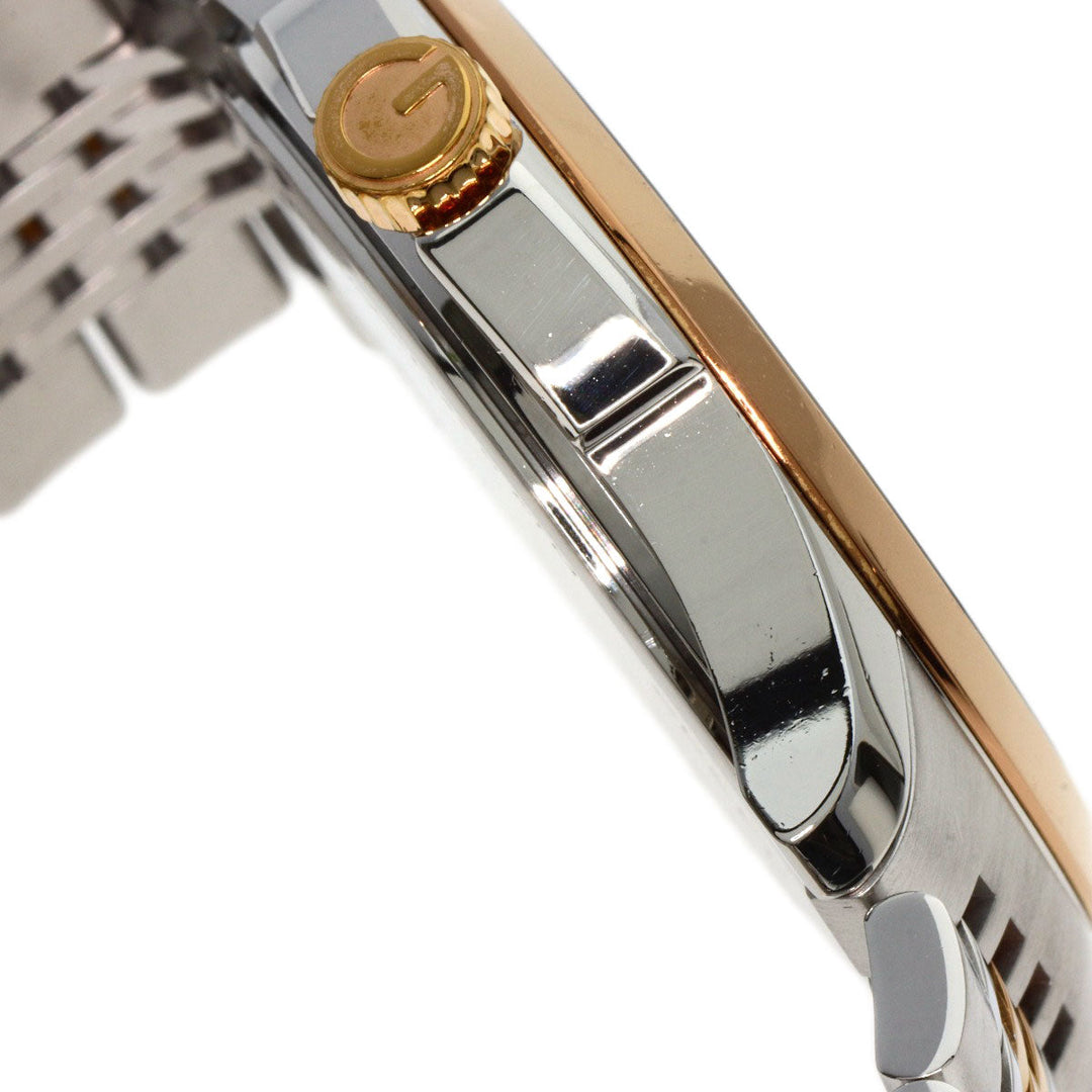 GUCCI Watches Quartz 126.4 Stainless Steel , PGP gold G timeless black dial mens Used Authentic