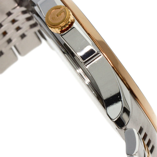 GUCCI Watches Quartz 126.4 Stainless Steel , PGP gold G timeless black dial mens Used Authentic