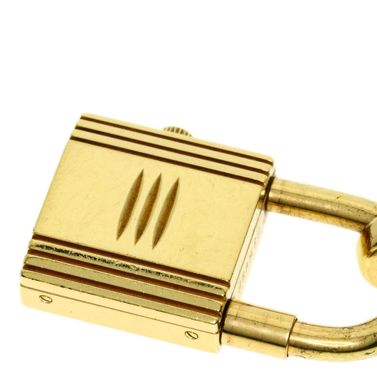 HERMES Watches Quartz Gold Plated, Leather gold Kelly watch gold dial Women Used Authentic