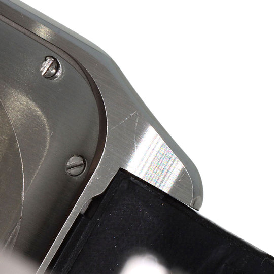CARTIER Watches Mechanical Automatic W20106X8 Stainless Steel, Leather Silver Santos 100MM Silver dial mens Used Authentic