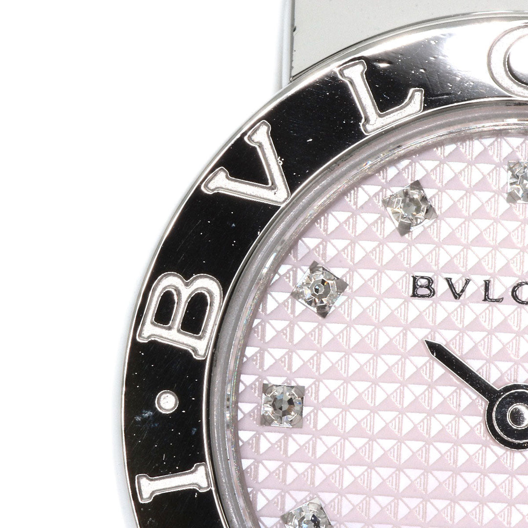 BVLGARI Watches Quartz BB23SS Stainless Steel , Stainless Steel Silver BVLGARI BVLGARI 12P Diamond pink dial Women Used Authentic