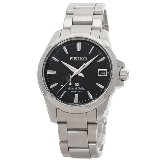 SEIKO Watches Spring drive SBGA027 9R65-0AG1 Stainless Steel , Stainless Steel Silver Grand Seiko Spring Drive Power Reserve black dial mens Used Authentic