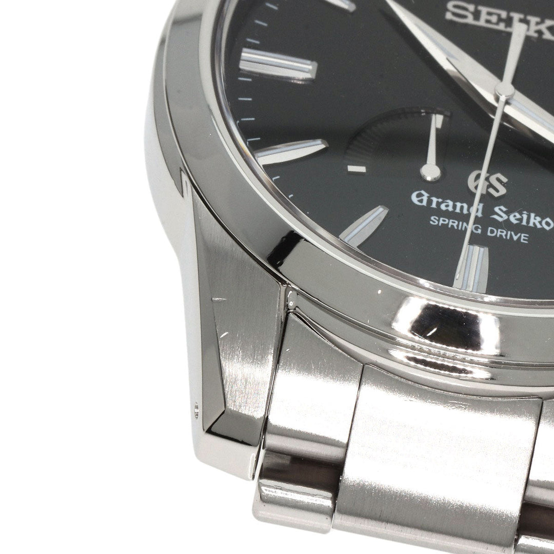 SEIKO Watches Spring drive SBGA027 9R65-0AG1 Stainless Steel , Stainless Steel Silver Grand Seiko Spring Drive Power Reserve black dial mens Used Authentic