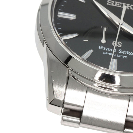SEIKO Watches Spring drive SBGA027 9R65-0AG1 Stainless Steel , Stainless Steel Silver Grand Seiko Spring Drive Power Reserve black dial mens Used Authentic