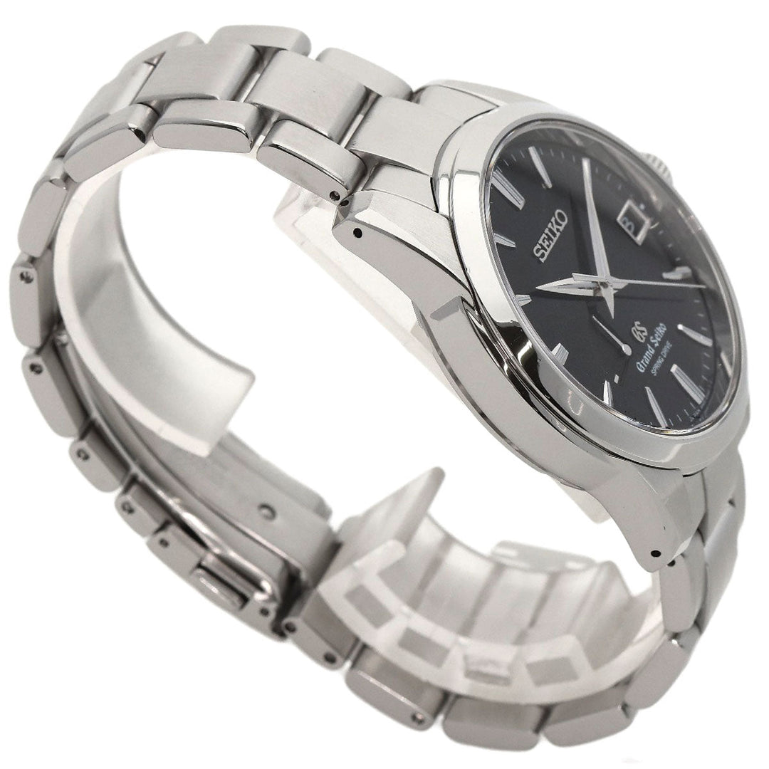 SEIKO Watches Spring drive SBGA027 9R65-0AG1 Stainless Steel , Stainless Steel Silver Grand Seiko Spring Drive Power Reserve black dial mens Used Authentic