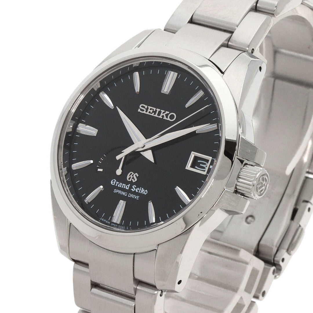 SEIKO Watches Spring drive SBGA027 9R65-0AG1 Stainless Steel , Stainless Steel Silver Grand Seiko Spring Drive Power Reserve black dial mens Used Authentic