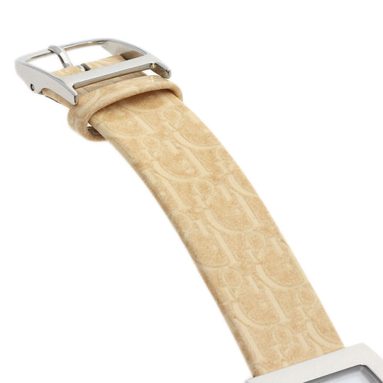 Christian Dior Watches Quartz D78-109 Stainless Steel, Leather Silver Maris white dial Women Used Authentic