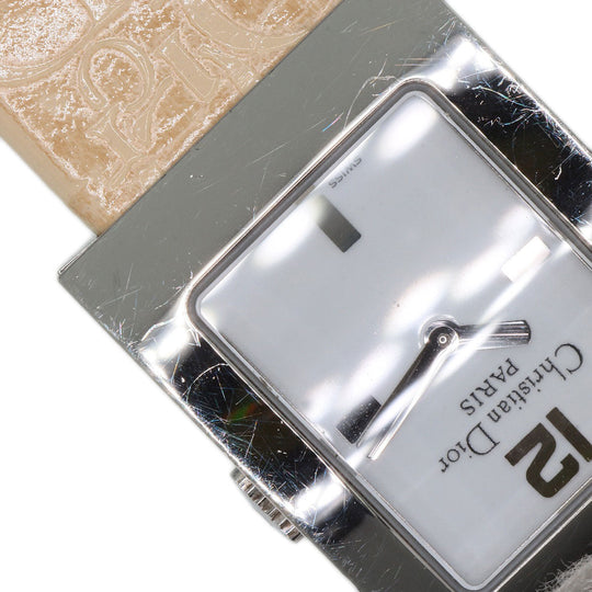 Christian Dior Watches Quartz D78-109 Stainless Steel, Leather Silver Maris white dial Women Used Authentic